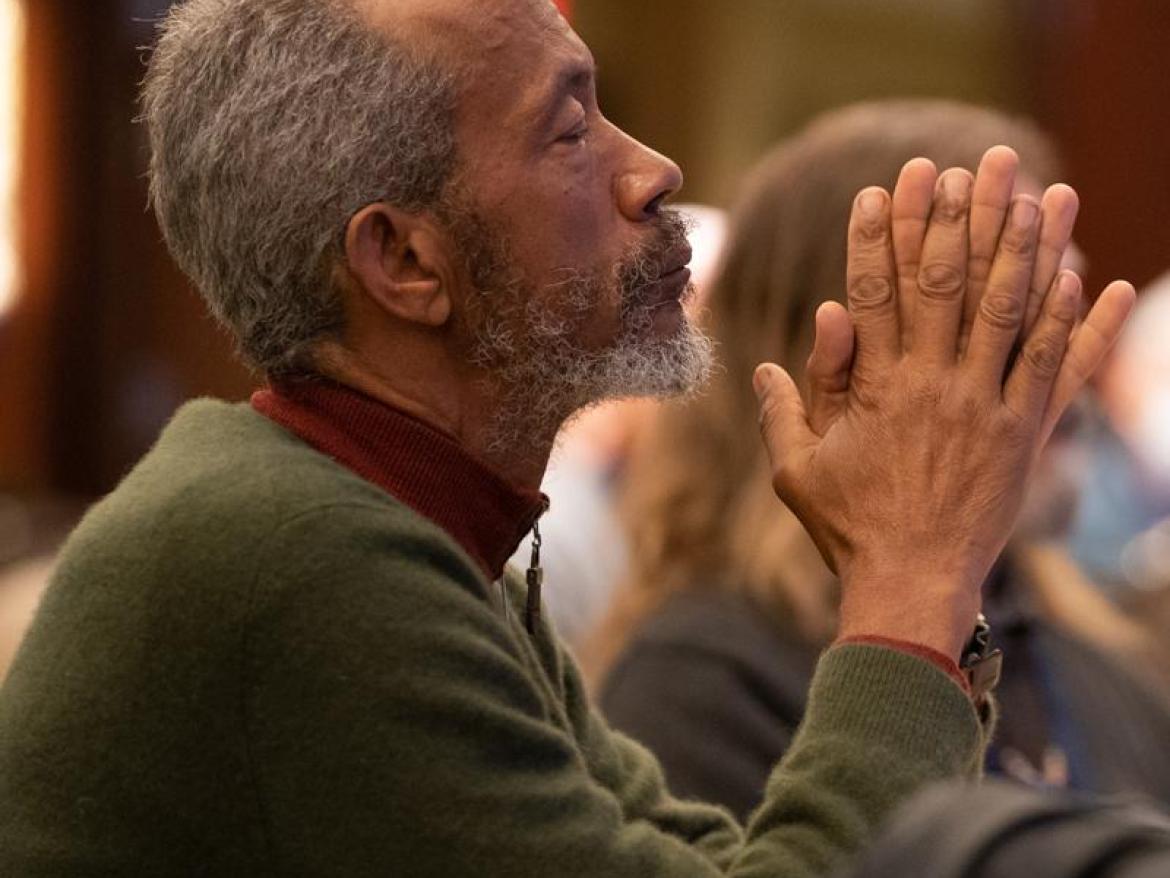 Man praying