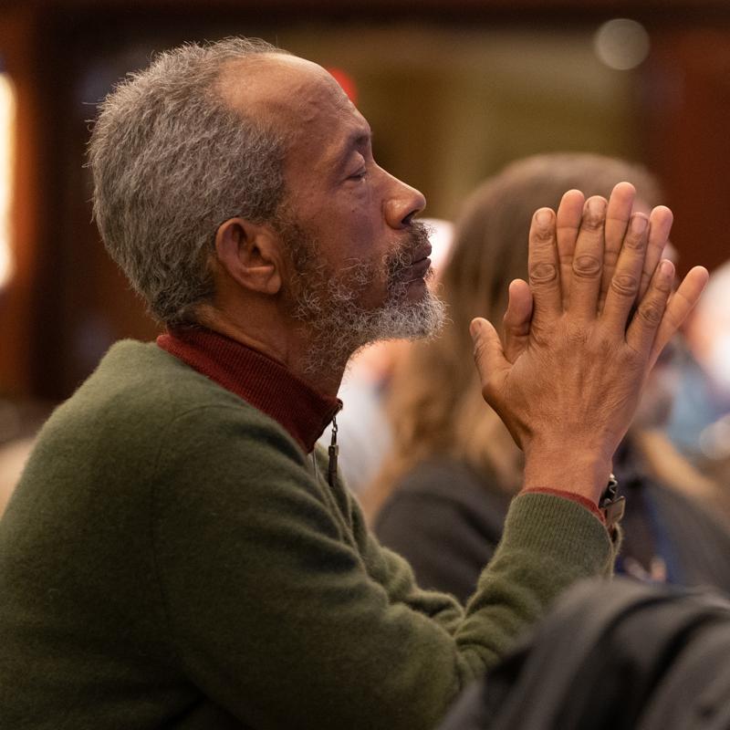 Man praying